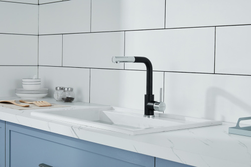 Смеситель для кухни Paulmark KASSEL Ka214311-401 на раковину антрацит - фото 2